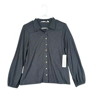 Soft Surroundings NWT Women's M Medium 10/12 Black Kristin Top Modal Capsule